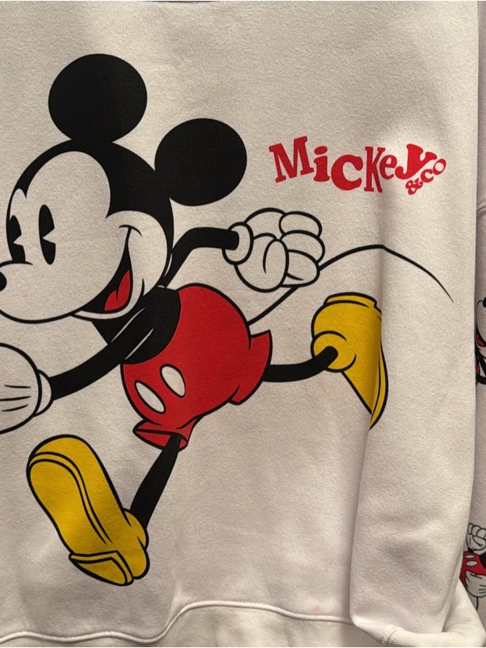 Disney Mickey Graphic Tee - White, Red, Yellow, Black
